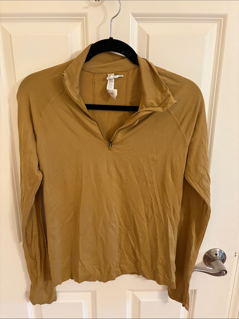 Athleta Mustard Half-Zip Pullover